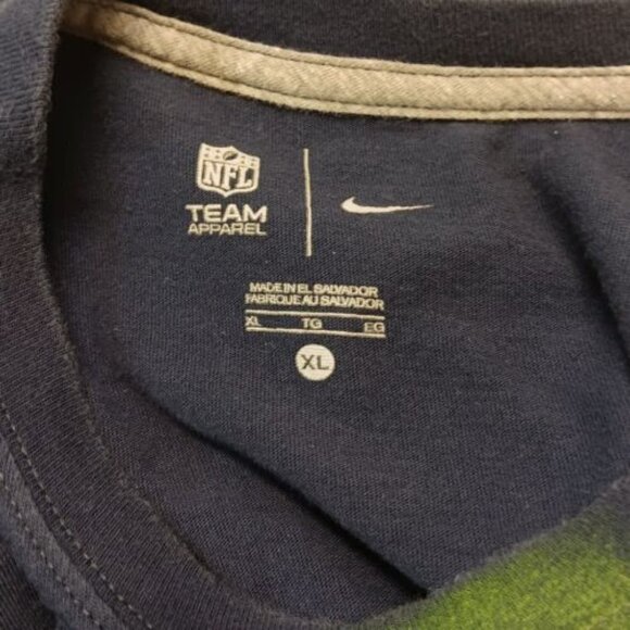 Seattle Seahawks Size XL Nike Blue Tee Short Sleeve NFL Football - Picture 7 of 8